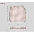 thumbnail image 3 of FBTS Prime 16x17 inch All-Weather Pink Houndstooth Outdoor Seat Pads, Pack of 4, 3 of 8