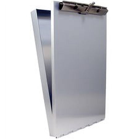 Saunders Recycled Aluminum Redi-Rite Clipboard - Top Opening - 6" x 9" - Aluminum - Silver - 1 Each | Bundle of 5