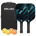 thumbnail image 1 of Set de palas de pickleball GOLABS PB1 con núcleo de fibra de vidrio, 227 g, 1 of 8