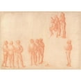 thumbnail image 2 of Vittore Carpaccio 14x11 Gold Ornate Wood Frame and Double Matted Museum Art Print Titled - Groups of Male Figures (C. 1514), 2 of 4