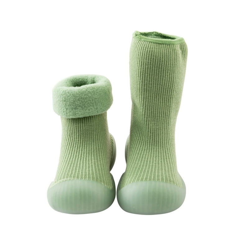 kpoplk Toddler Sock Shoes Cute Child Shoes Boy Girl Walking Shoes Non Slip  First Walking Shoes Baby Sock Shoes(Green) 