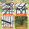 thumbnail image 3 of COZONY 130 inch Metal Free-Range Chicken Coop w/ Sun Protection Roof, Pet Cage for Poultry & Small Animals, 3 of 9