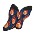 thumbnail image 5 of Bingfone Compression Socks for Women and Men Long Socks for Running Athletic Cycling Nurse- American Football and Fire Flames, 5 of 7
