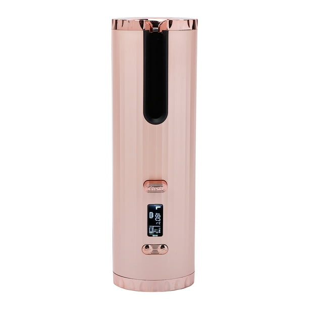 Rizador de Cabello Autico, Calefacción Rápida Iron Rizado de Rizado Portátil Portátil de Curling de Hierro Cerámica de Cerámica Rizadora Giratoria Automática para El