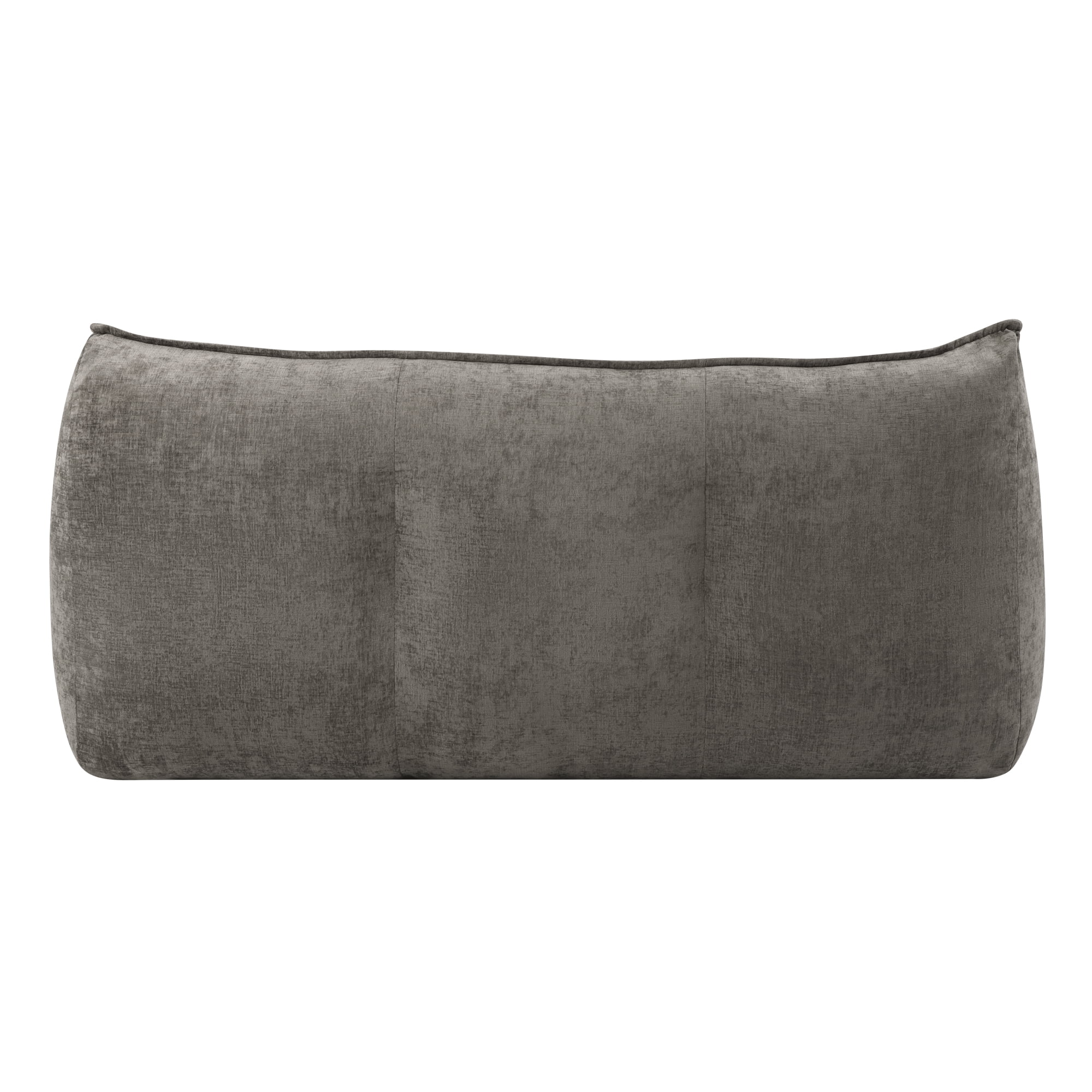 Leumius Cozy Fluffy Cloud Lazy Sofa, 3-Seater Corduroy Bean Bag Lounge Chair, Lightweight Single-Seat Couch for Living Room, Bedroom, Dorm Room, Office & Small Spaces,Dark Brown