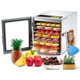 thumbnail image 1 of Deshidratador de alimentos Cercker 8 bandejas de acero inoxidable 500W 190ºF, 1 of 8