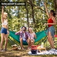 thumbnail image 2 of Tranquillo 600lb Capacity 2 Persons 2 Hammocks Included/Foldable Portable Hammocks with Stand, Tree Straps, Carry Bags for Garden Camping, Peacock, 2 of 8