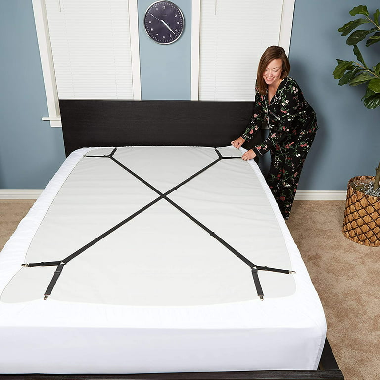 Bed Sheet Holder Straps, Fitted Sheet Straps Adjustable Bed Sheet