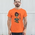 thumbnail image 3 of Tee Hunt Frida Kahlo Sugar Skull T-Shirt Calavera Day of The Dead Men's Tee, Orange, X-Large, 3 of 5