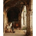 thumbnail image 2 of Enrico Gaeta 20x24 Black Ornate Framed Double Matted Museum Art Print Titled: Under the Arcades, 2 of 5