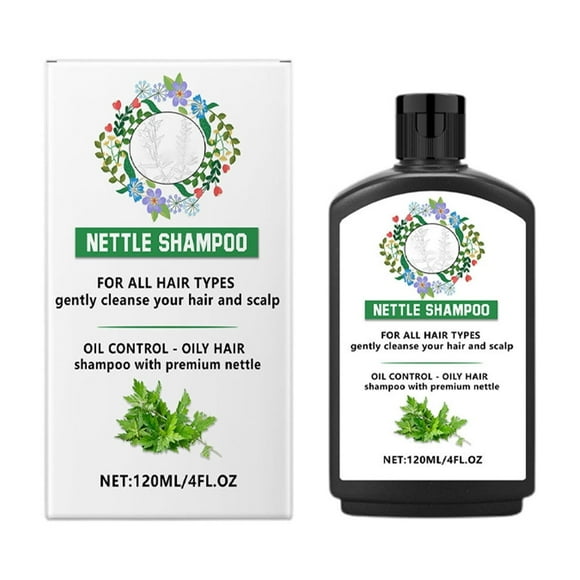 FcBaudy Hair Care Products Nettle Shampoo For Oily Hair Organics Nettle Extract Hair Shampoo Regulates Oil Production Prevents Hair Loss Promotes Growth Nourishment Paraben 120ml a shampoo
