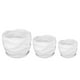 thumbnail image 1 of Succulent Planter Ceramic Pot with Tray for Home Use 3Pcs Set, 1 of 3