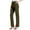 Green panst, variant on Womens Casual Pants Solid Color Elastic Waist Straight Leg Trousers For Pants Durable Trousers Wine Xl