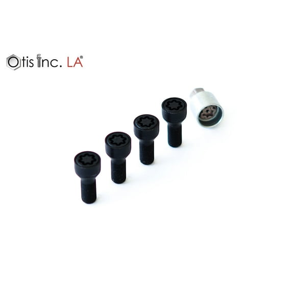 Farad Starlocks M14x1.5x28, Cone Seat, Hex 17, Black, One Key