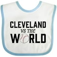 thumbnail image 3 of Inktastic Cleveland Vs. the World with Baseball Boys or Girls Baby Bib, 3 of 4