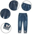 thumbnail image 2 of HAOYUNL Girls Spring Autumn Jeans Denim Pants for Kids Teens 2-12 Years Little&Big Girl Embroidered Jeans Girls Clothing, 2 of 7