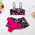 thumbnail image 5 of Xinhuaya Children Girls 3Pcs Tankini Bathing Suit Set Kids Bikini Beach Swimsuits, 5 of 5