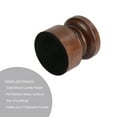 thumbnail image 4 of Mainstays Decorative Wood Pillar Candleholder, Dark Brown, 4", 4 of 7