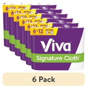 (6 pack) Viva Signature Cloth Paper Towels, 6 Double Rolls, 104 Sheets per Roll (624 Total)