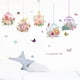 thumbnail image 3 of Un conjunto de pegatinas de pared pájaros flores mariposas coloridas pared St, 3 of 5