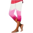 thumbnail image 1 of Pantalones de Yoga para Mujer, Cintura Elástica Impresa Capris para Uso Casual, Poliéster Cómodo Y Elástico, 1 of 5