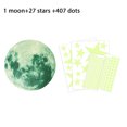 thumbnail image 1 of Pegatinas de pared fluorescentes adhesivas brillantes luna llena y estrellas decoración extraíble calcomanías de pared brillantes 435 Piezas Inevent HA001758-00, 1 of 6