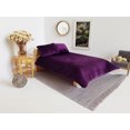 thumbnail image 2 of Ensemble de Housse de Lit en Velours Violet 3 Pcs, 2 of 4