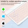 thumbnail image 4 of Teclado compatible con Bluetooth para iOS, Android, Windows, iPad, teclado Air Pro, teclado inalámbrico y mouse para Xiaomi, Huawei, tableta, 4 of 5