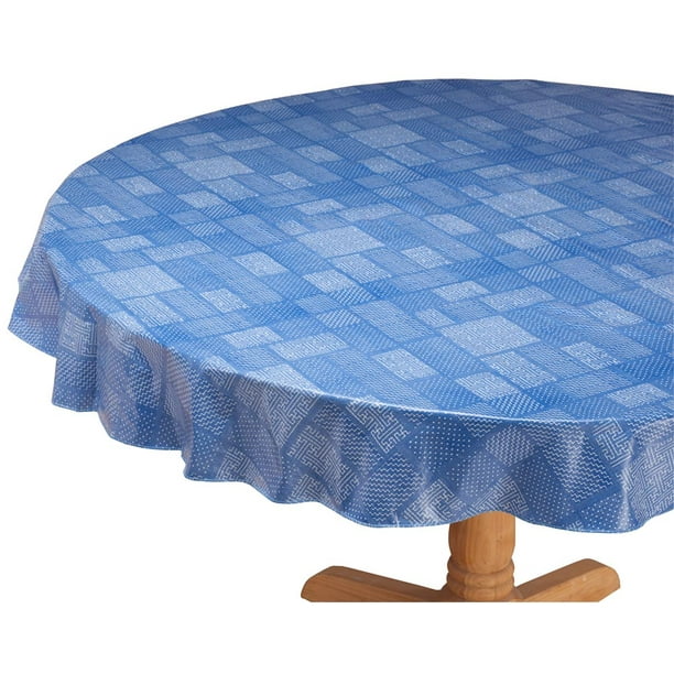 Patchwork Vinyl Table Cover by HomeStyle Kitchen 70" Round Walmart