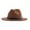 Brown, variant on Women Wide Brim Floppy Panama Hat with Belt Buckle Wool Sun Hat Army Green
