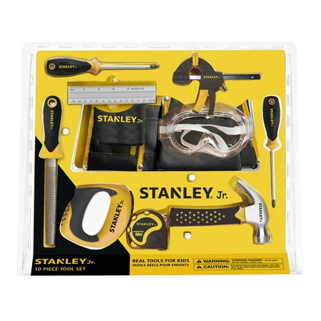 UPC: 0878834003319 | STANLEY Jr. ST006-10-SY_AMZ 10-Piece Construction Toy Hand Tools Set