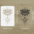 thumbnail image 2 of Plantilla de flor de loto de la vida, 21 x 29,7 cm, reutilizable, para tatuajes de mandala, manualidades y bricolaje., 2 of 7