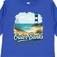 thumbnail image 4 of Inktastic Outer Banks North Carolina Beach Scene Boys or Girls Long Sleeve Toddler T-Shirt, 4 of 5