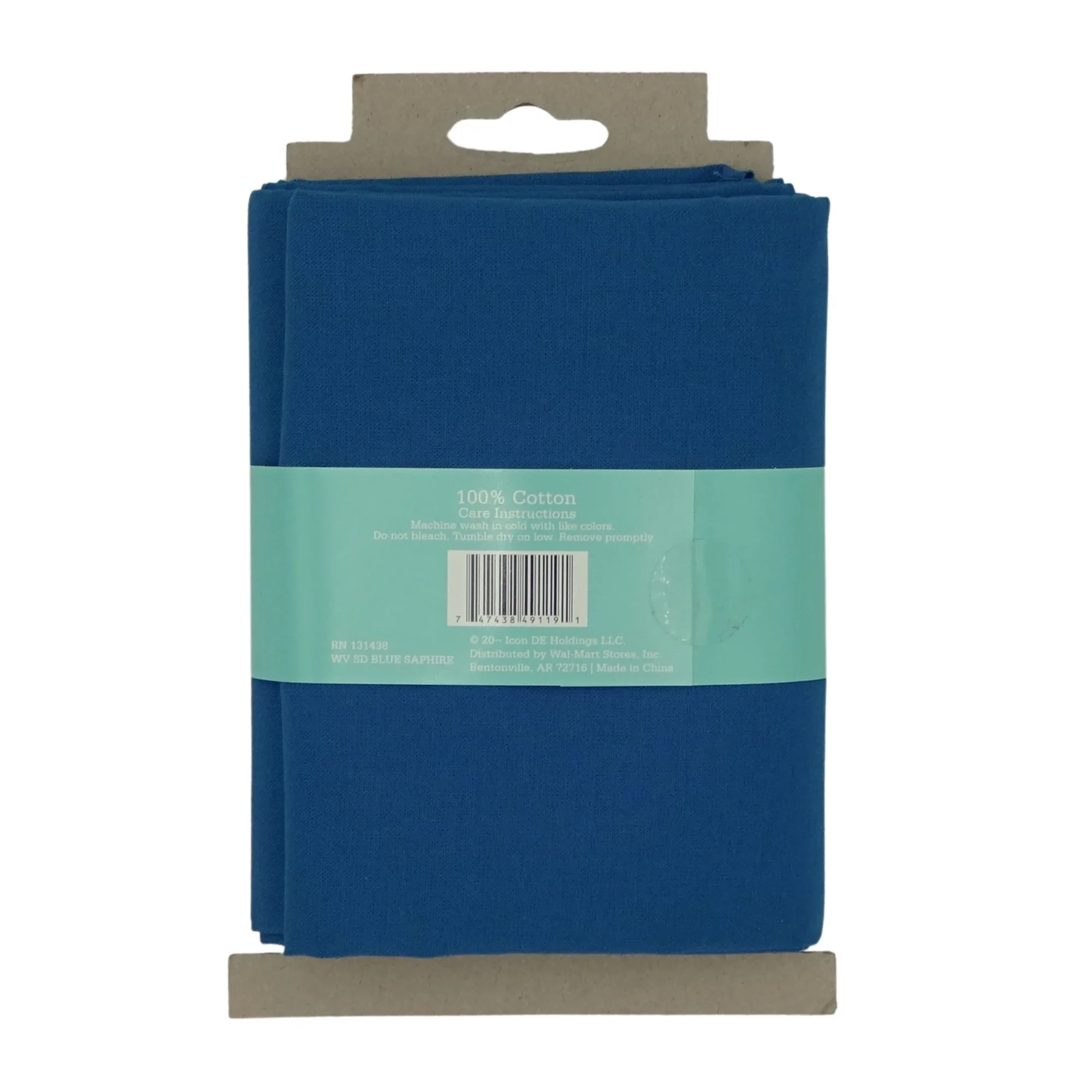 Waverly Inspirations 1 Yard Cut 100% Cotton Solid Fabric,Blue Saphire, 44" Wide for Quilting & Sewing