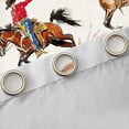 thumbnail image 4 of Manfei Rustic Western Cowboy Black Out Curtains,Farm Animal Horse Curtains Pack of 2 (42x63 Each),Country Farmhouse Bedroom Curtains For Boys Kids,Microfiber Bedroom Decor, 4 of 6