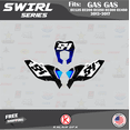 thumbnail image 2 of Kalair GFX Graphics Kit for Gasgas EC125,EC200,EC250,EC300, and EC450 (2012-2017) Swirl Series, 2 of 5