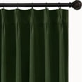 thumbnail image 2 of NICETOWN Olive Green Velvet Curtains 84 Inches Long for Living Room, Pinch Pleated Luxury Elegant Decorative Thermal Insulated Room Darkening Velvet Window Treatments, 40"x84", 2 Panels, 2 of 10