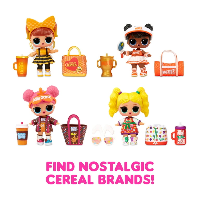 LOL Surprise Loves Mini Bites Cereal Dolls with 7 Surprises Accessories Limited Edition Doll Cereal Theme Collectible Doll Great Gift for Girls
