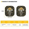 thumbnail image 7 of Binienty Elephant Sunflower Windshield Sun Shade Car Sun Shade Lightweight Washable Automotive Accessories Reflect UV Sun and Heat 28.5x25.5 Inches Essential for a Comfortable Drive, 7 of 7