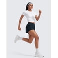 thumbnail image 4 of CRZ YOGA  2 in 1 Double Layer Running Shorts for Women 3" Athletic Tennis Workout Pants with Zip Pockets, 4 of 6