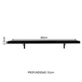 thumbnail image 3 of Kit 2 Repisas Flotantes Cocina Madesa 80cm Color Negro, 3 of 8