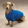 thumbnail image 4 of zack & zoey nautical blue polo dog shirt, x-small  classic style shirt with 2-button collar, 100% cotton construction, 4 of 7