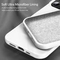 thumbnail image 4 of IBAOLEA Compatible with iPhone 13 Pro Case, Liquid Silicone Slim Shockproof Phone Case with Anti-Scratch Microfiber Lining, 6.1 inch,White, 4 of 6