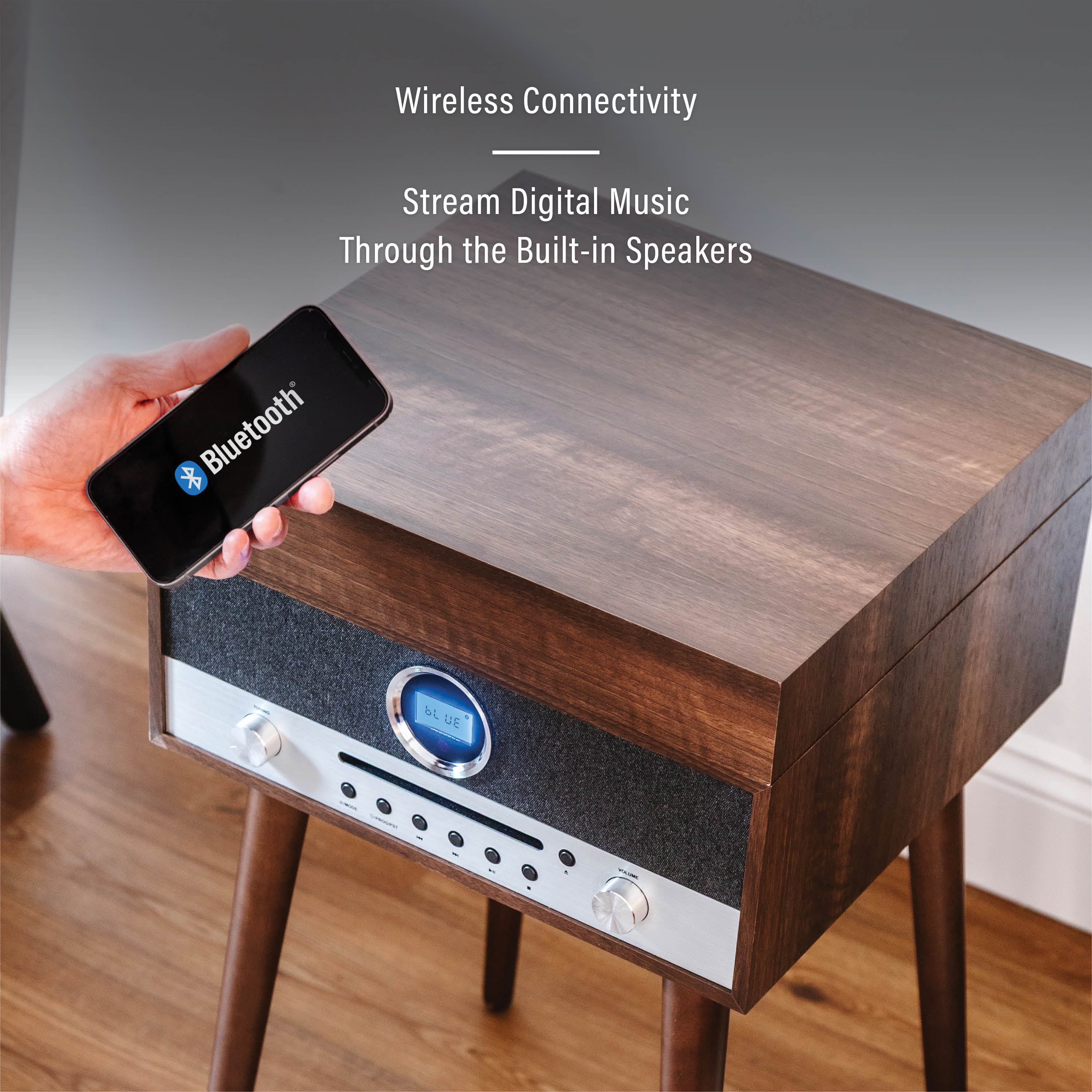 Crosley Nash 7-in-1 Record Player with Bluetooth - Audio Turntables