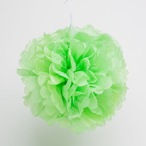 Richland Pom Poms Green Tissue Paper 8" Set of 10
