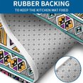thumbnail image 4 of Colorful Geometric Triangle Diamond Pattern Bathroom Rugs Sets 3 Piece,Toilet Cover Set,Absorbent Non Slip Bathroom Mats Sets with U-Shaped Contour Rug Toilet Rug Set, 4 of 5