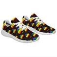 thumbnail image 5 of Unisex Fashion Rainbow Shoes, LGBT Sneakers for Men Women, Lightweight Breathable Running Walking Shoes White Size 8, 5 of 7