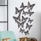 thumbnail image 2 of 12 pegatinas de pared de mariposa hueca con textura de metal 3D. Wmkox8yii fhajkh527, 2 of 6