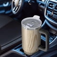 thumbnail image 6 of 40oz Tumbler with Handle and Straw, Vacuum Insulated Stainless Steel Travel Mug, Fits Car Cup Holder, Wood Print, 6 of 6