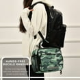 thumbnail image 6 of FORMRS Student Lunch Bag Insulated Reusable Cooler Box with Zipper Pockets, Forest Camouflage Pattern, 6 of 9